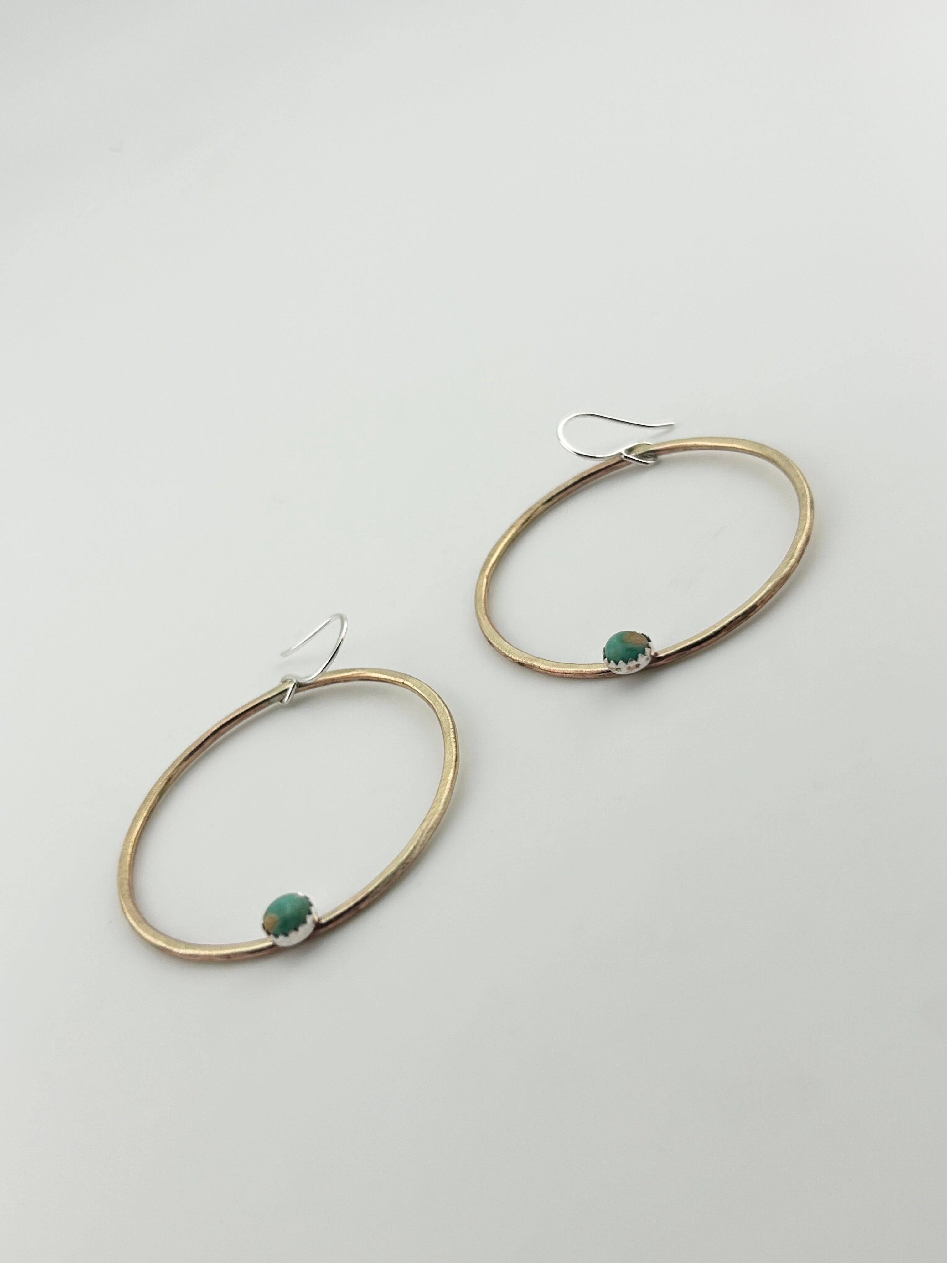 Solstice Hoops – Turquoise-2