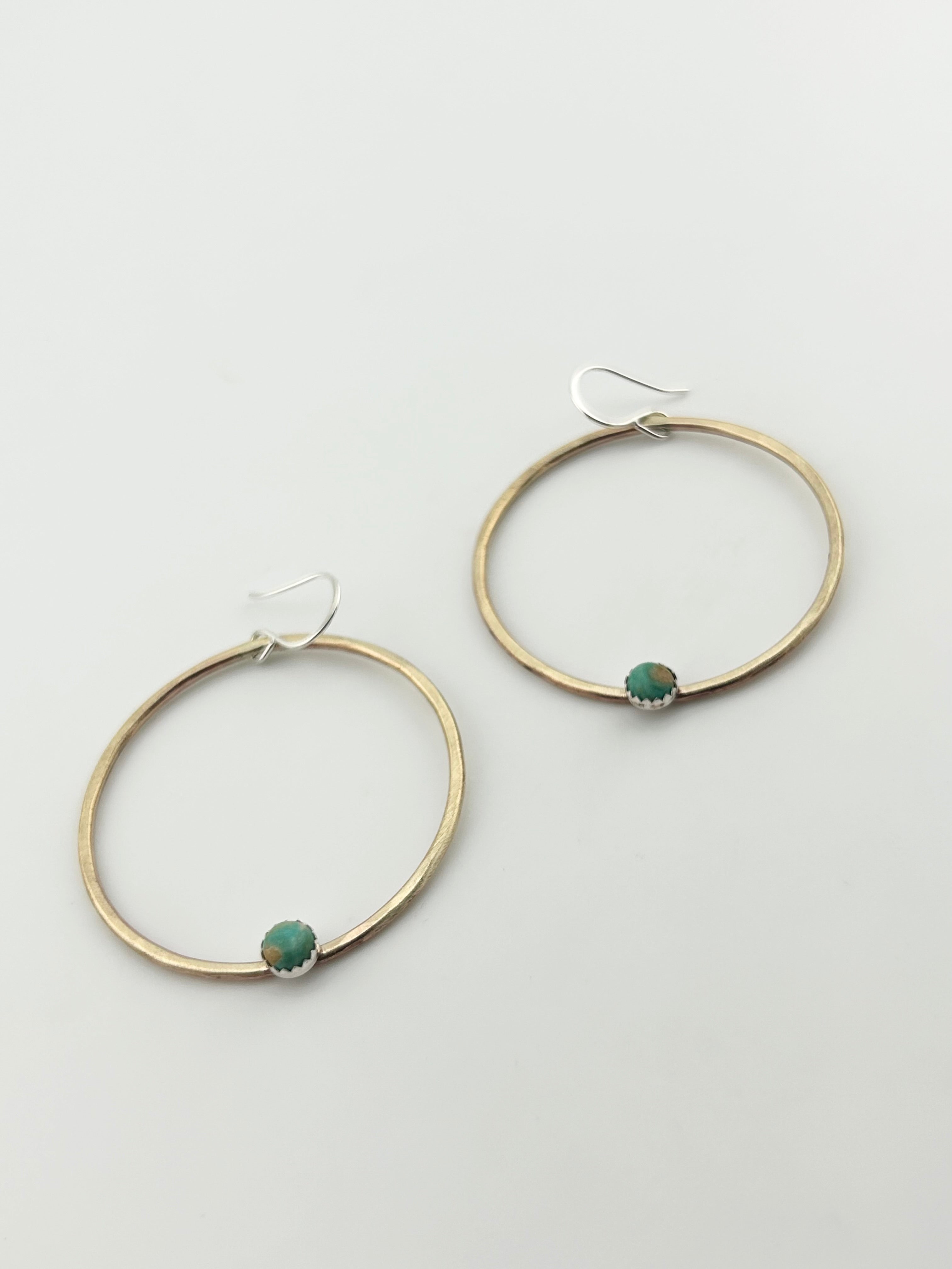 Solstice Hoops – Turquoise-0