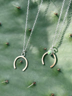 Share Luck - Lucky Horseshoe Charm Necklace - Turquoise-2