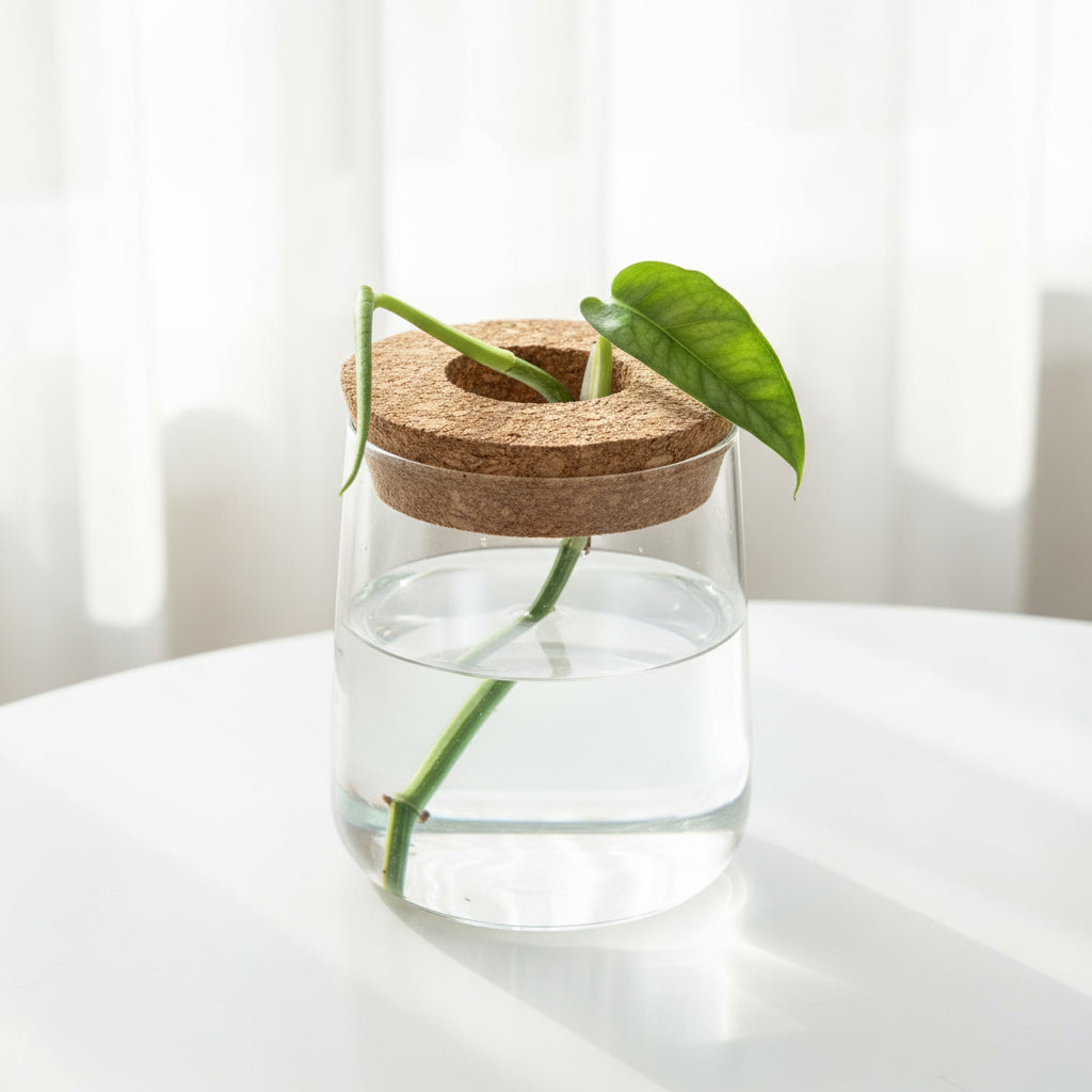Glass Cultivation Planter with Cork Top