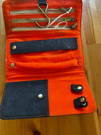 Inside of Kickstarter Version Moimoi Laflore Sustainable Cork Jewelry Pouch