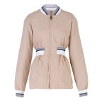 Kamala Recycled Windbreaker Bomber Jacket – Beige