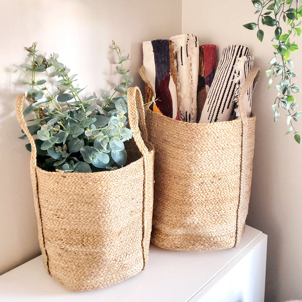 Kata Basket with handle - Natural-1