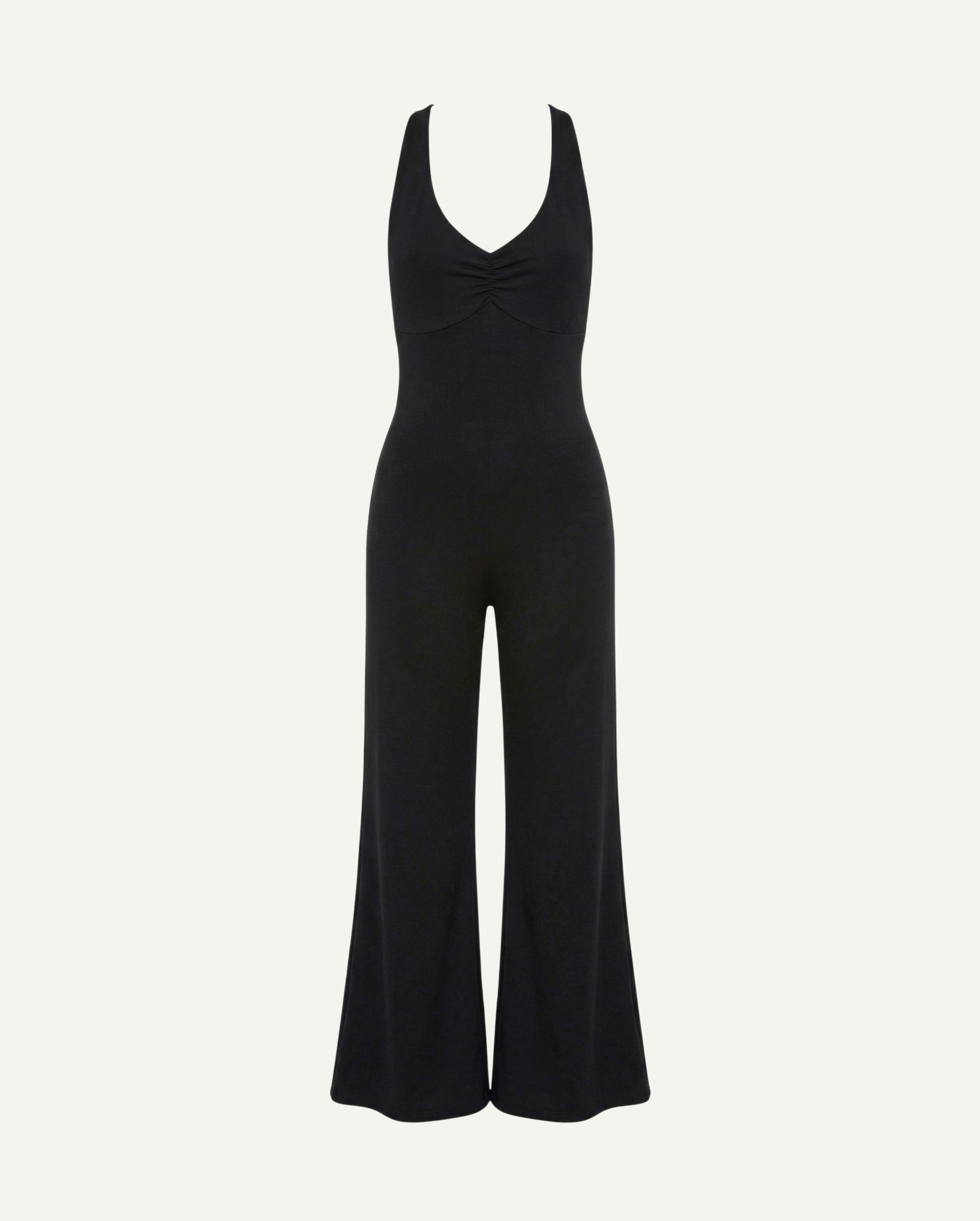 Organic Cotton Jumpsuit — Women's Wide-Leg Unitard-0