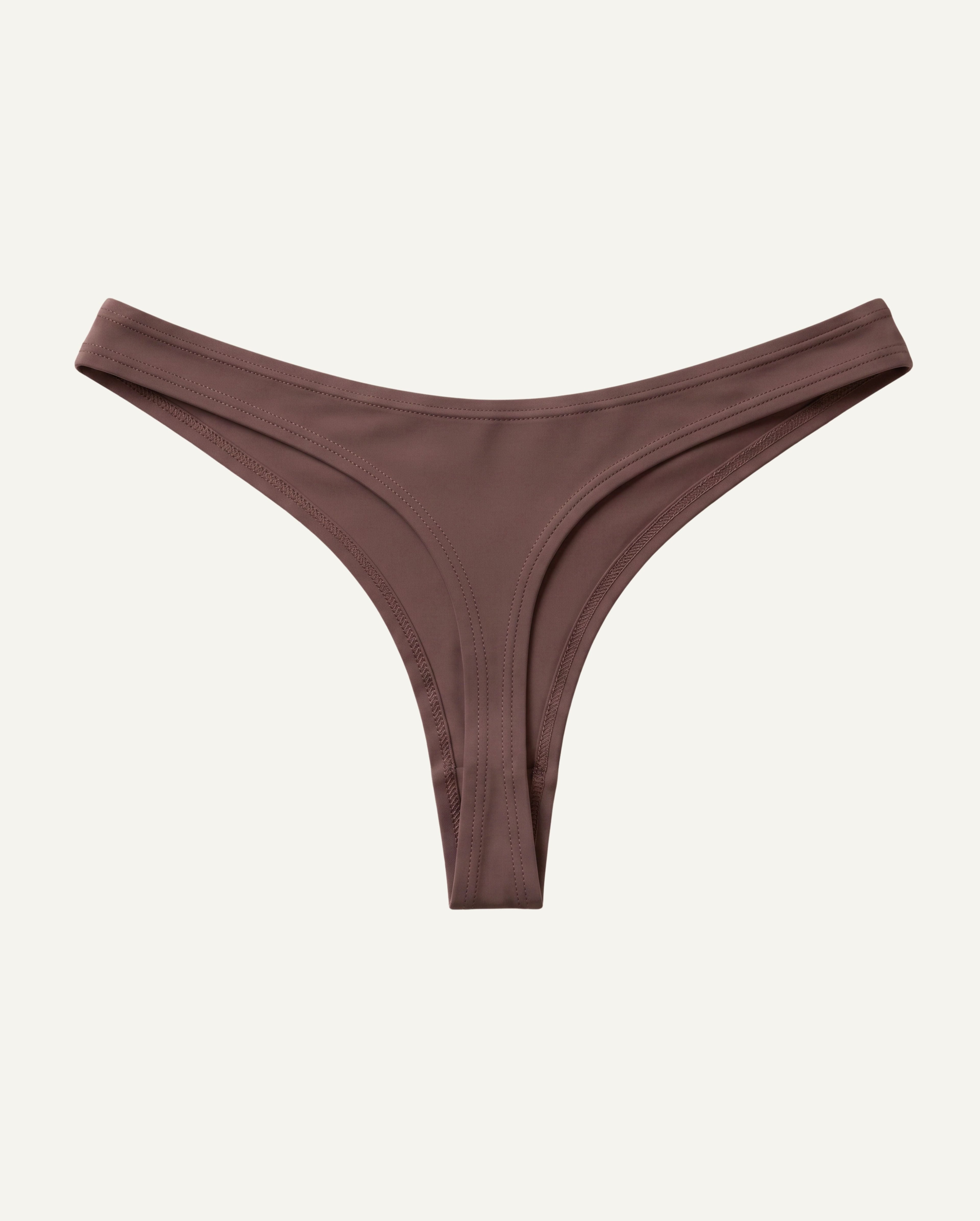 Women's Seaweed Thong - Brown-3