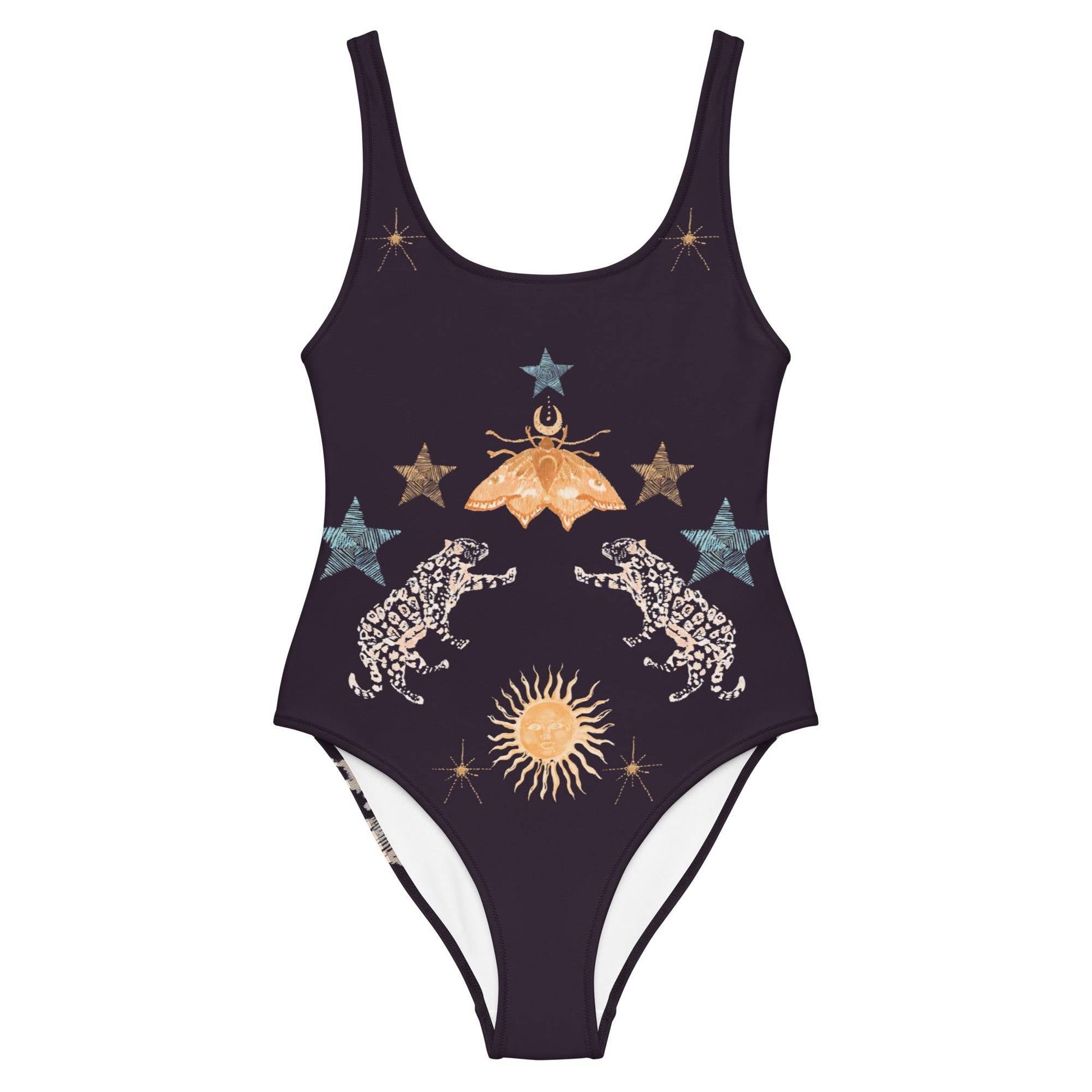 Lyra One Piece Swimsuit in Black Jaguar-2