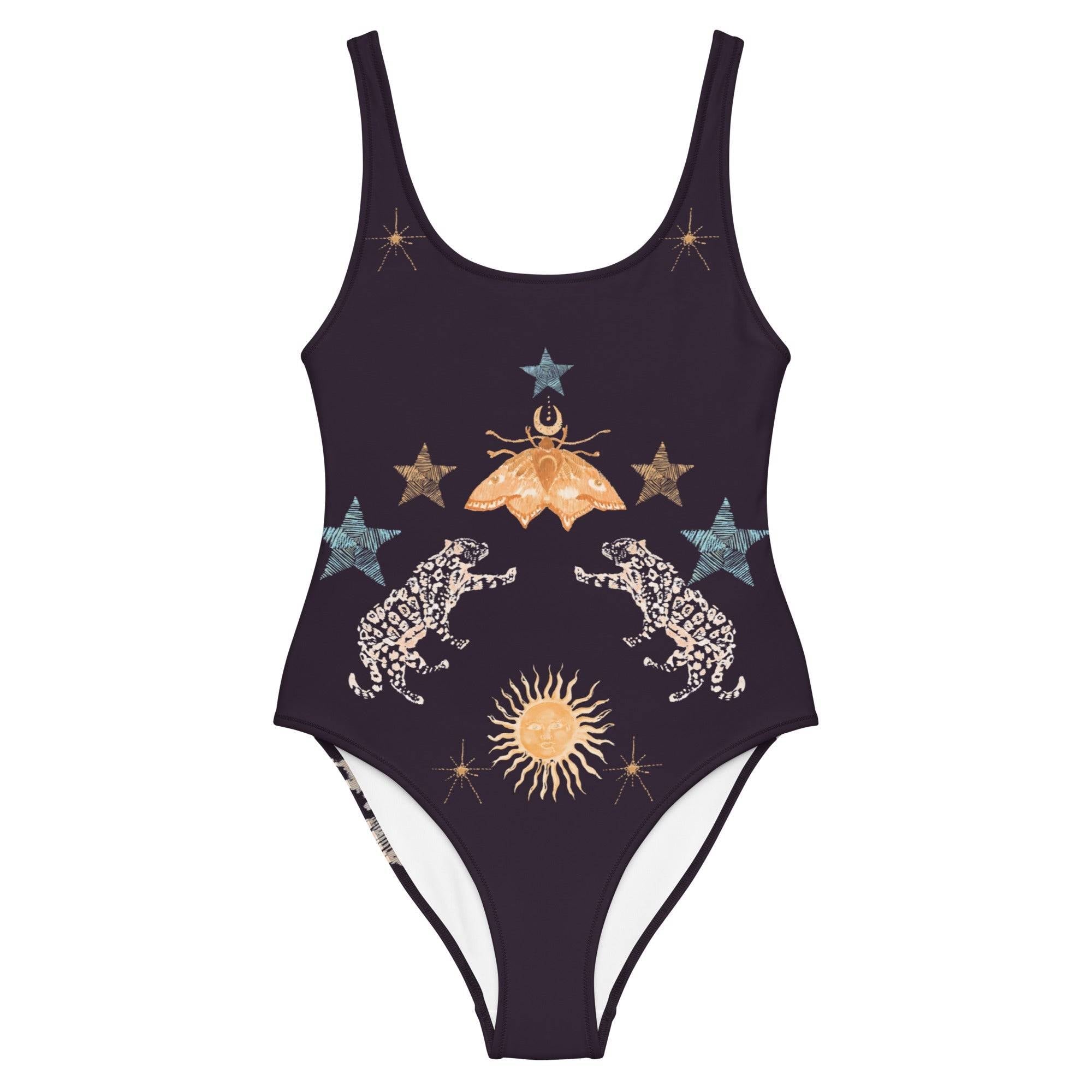 Lyra One Piece Swimsuit in Black Jaguar-2
