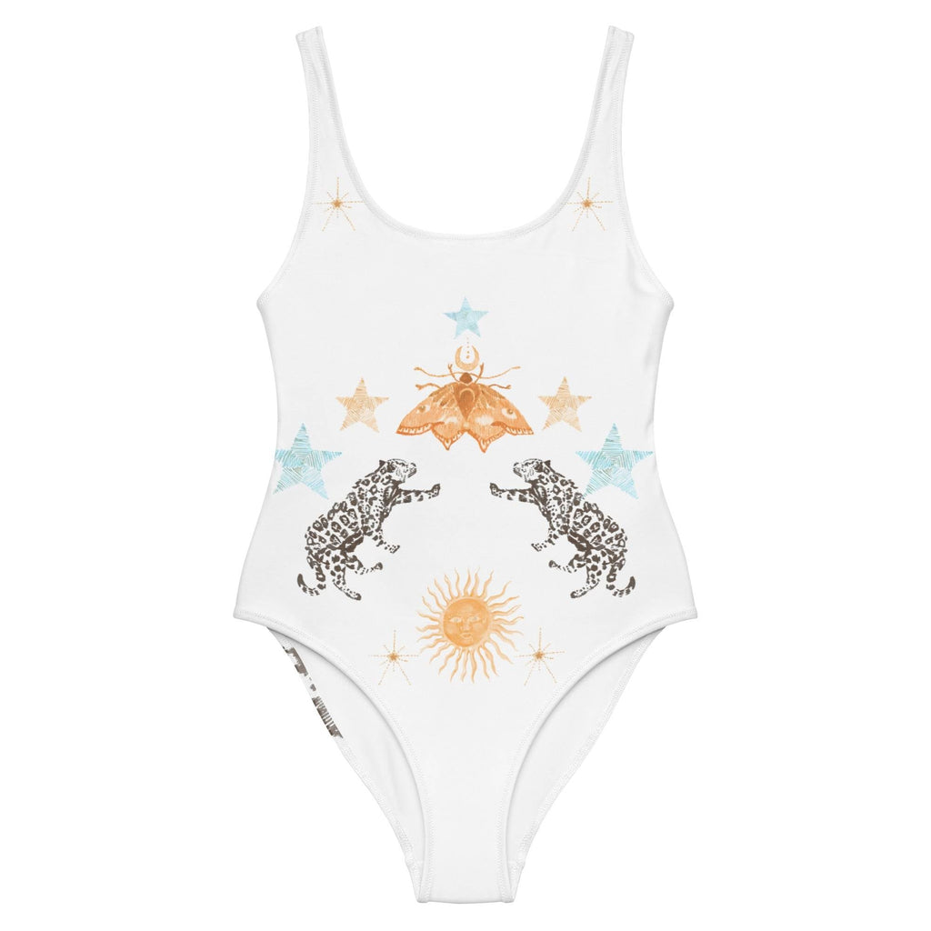 Petra One Piece Swimsuit in White Jaguar-3