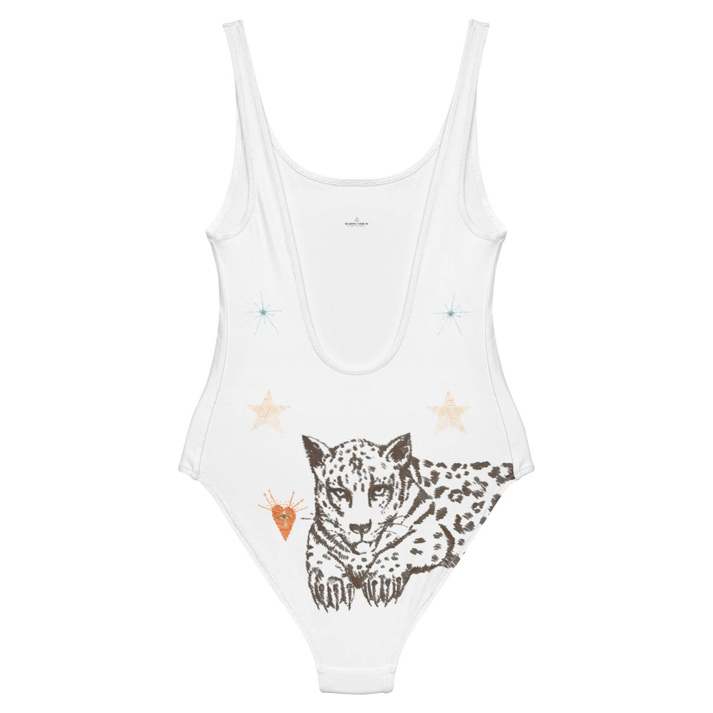 Petra One Piece Swimsuit in White Jaguar-4