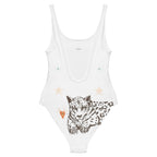 Petra One Piece Swimsuit in White Jaguar-4