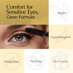 Mega Volume Vegan Smudge-Proof Mascara with Handmade Rhinestone Case
