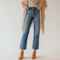 Pre-Loved Madewell Slim Wide Leg Crop Jeans