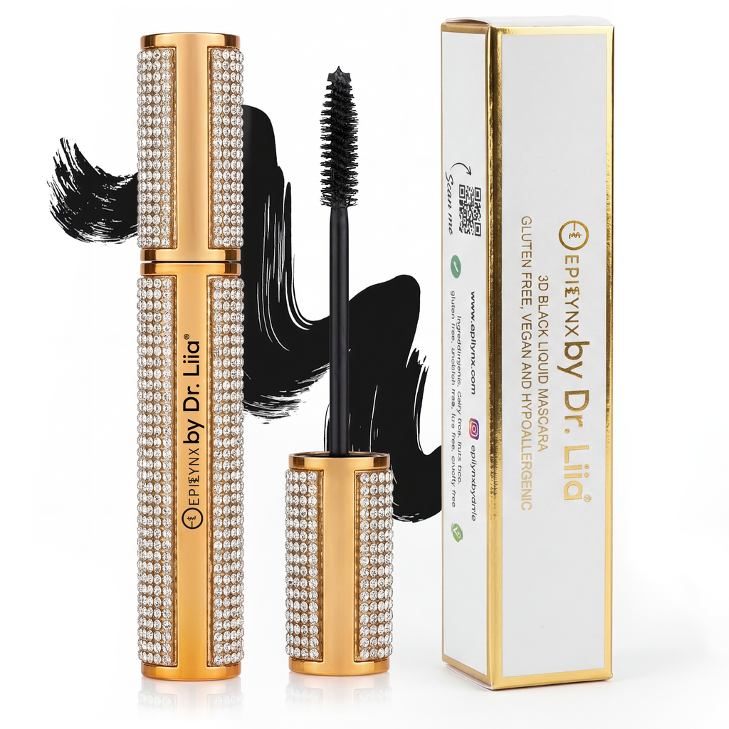 Mega Volume Vegan Smudge-Proof Mascara with Handmade Rhinestone Case