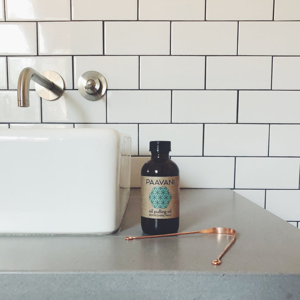 Mint Oral Care Ritual | Ayurvedic Oil Pulling & Tongue Cleaning-4