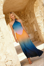 Mira Silk Dress Set in Cosmos-1