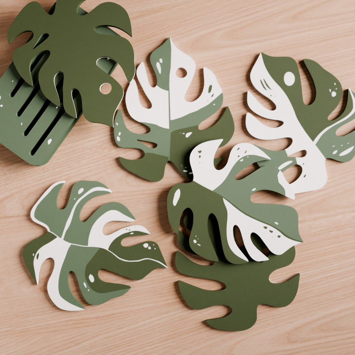 Monstera Coaster Set-0