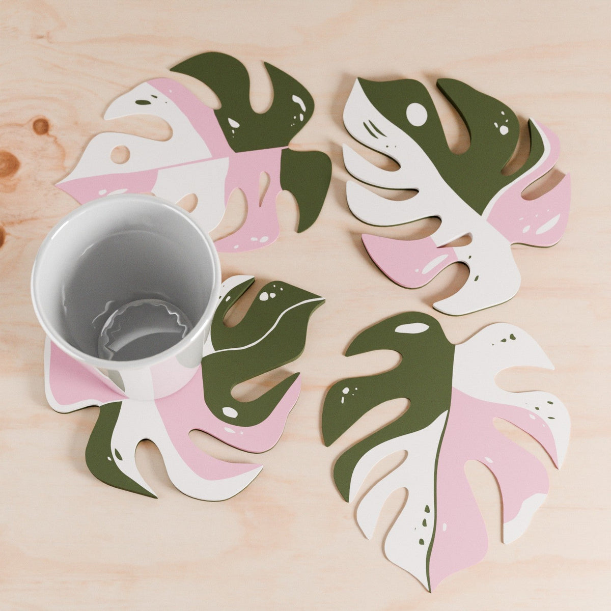 Monstera Coaster Set-1
