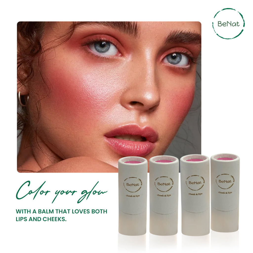 Lip & Cheek Bloom 2-in 1-Natural Lipstick & Blush