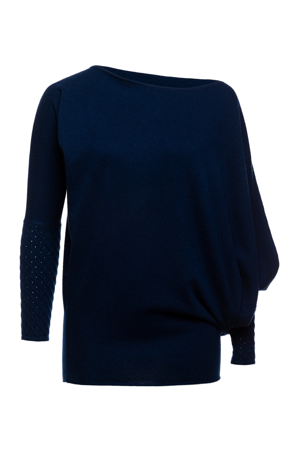 Jewel Asymmetric Boat Neck Top