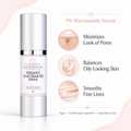 Organic Niacinamide Serum 5% – Pore Minimizer + Anti-Aging Treatment