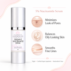 Organic Niacinamide Serum 5% – Pore Minimizer + Anti-Aging Treatment