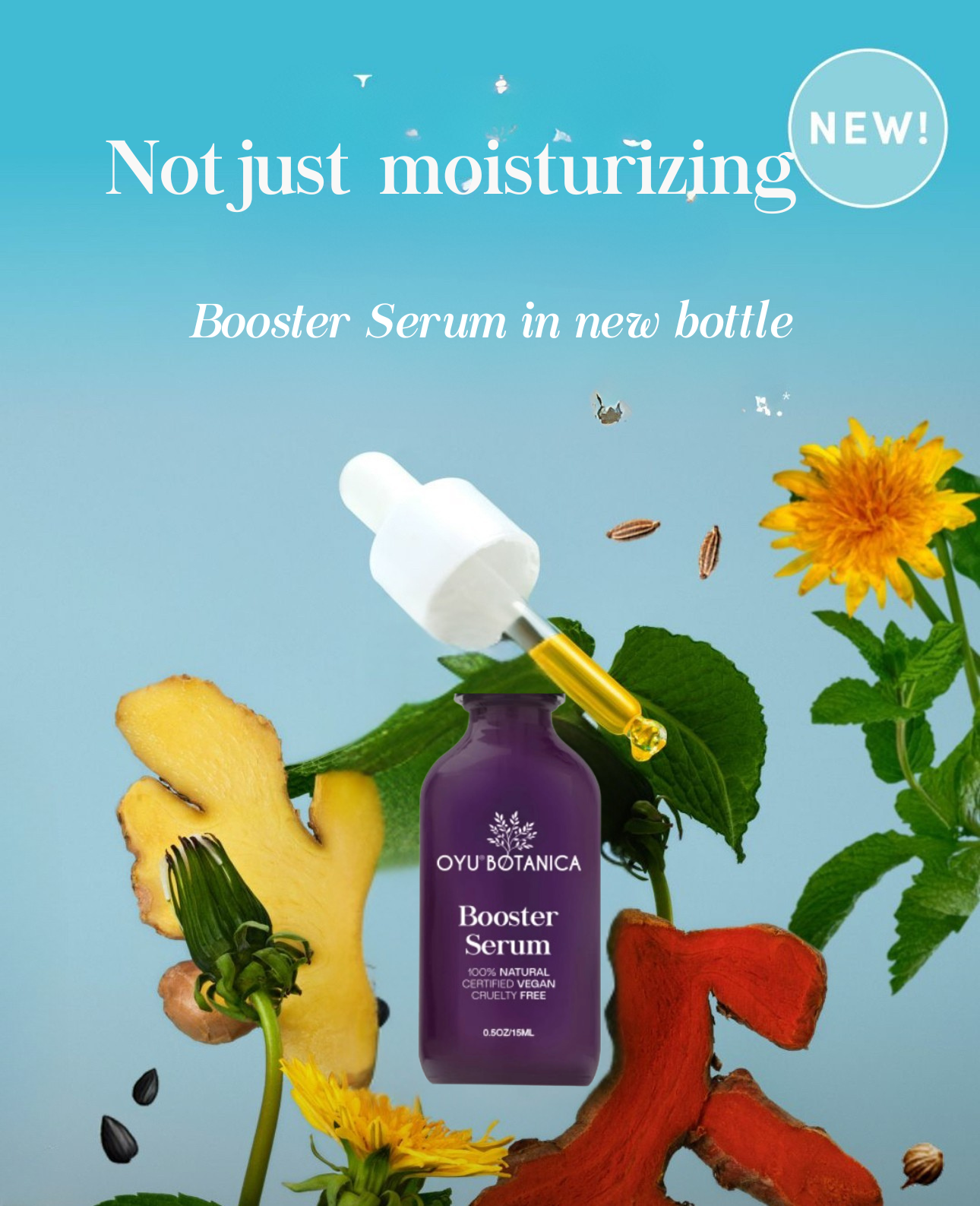 Oyu Botanica Booster Serum – Fragrance-Free, Vegan, for Sensitive Skin