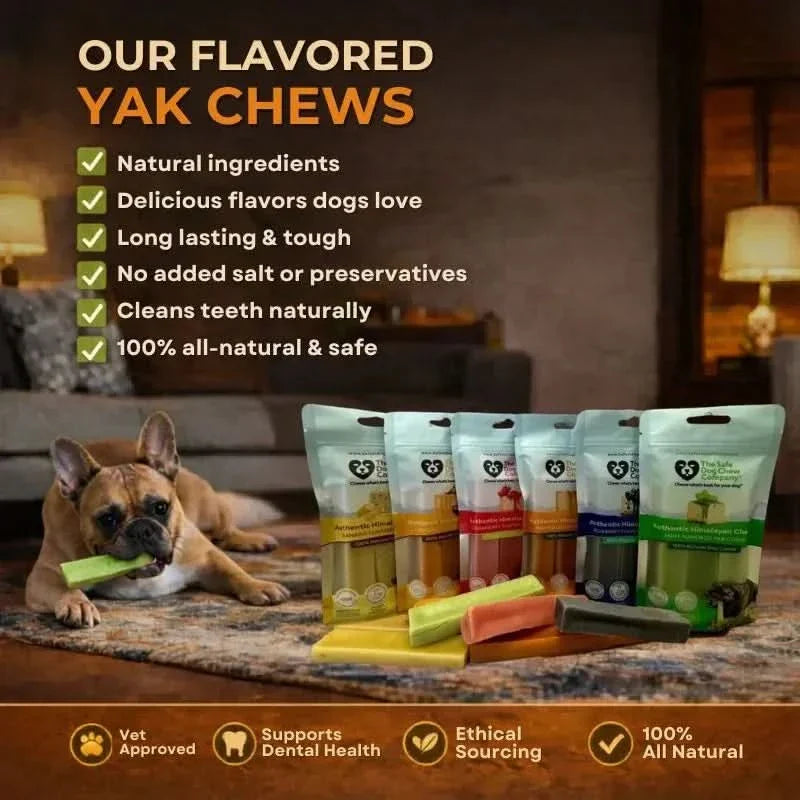 Strawberry Himalayan Yak Chews Long-Lasting Natural Dog Chew