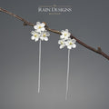 Forget-Me-Not Cluster Flower S925 Silver Earrings