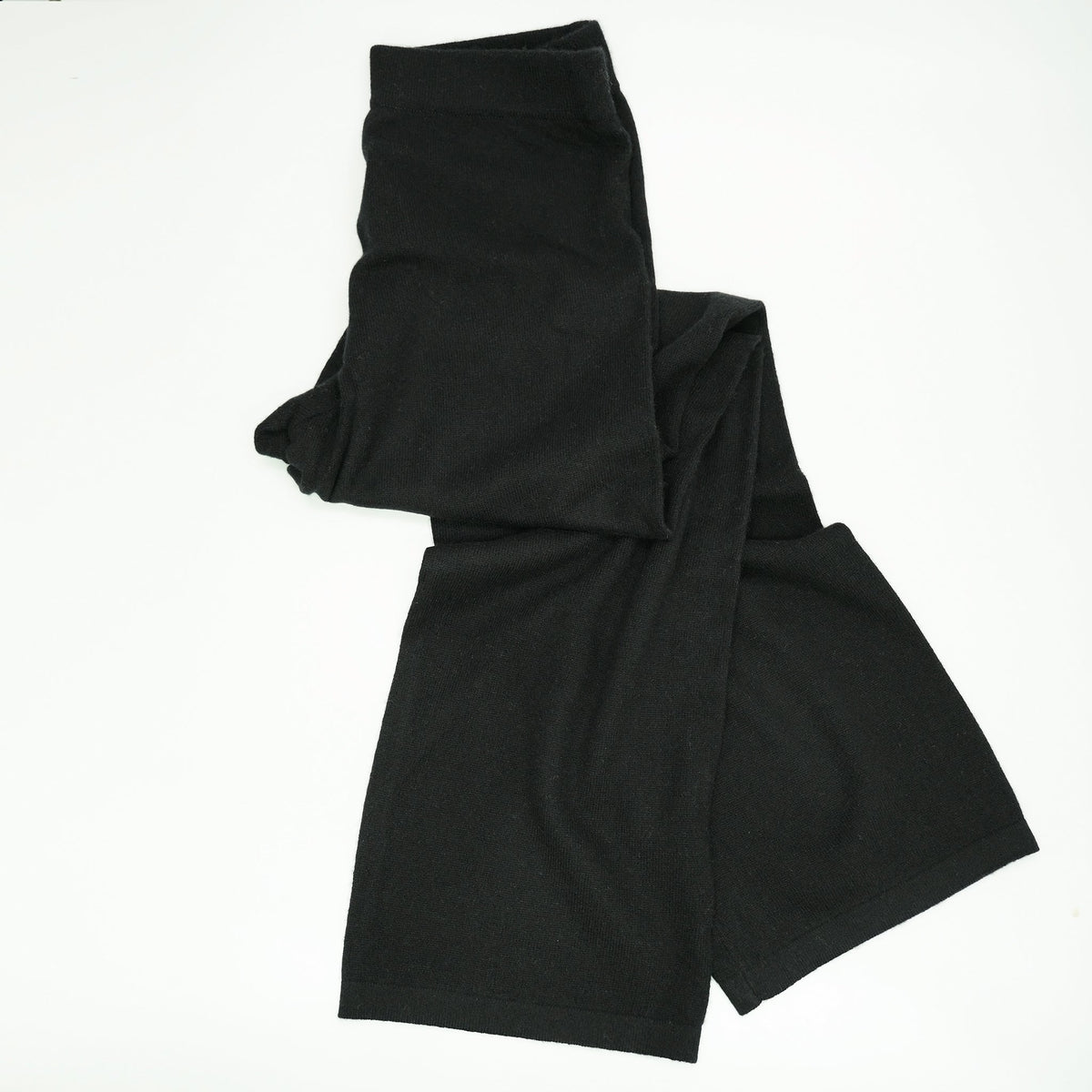 CASHMERE PANTS- BLACK-1