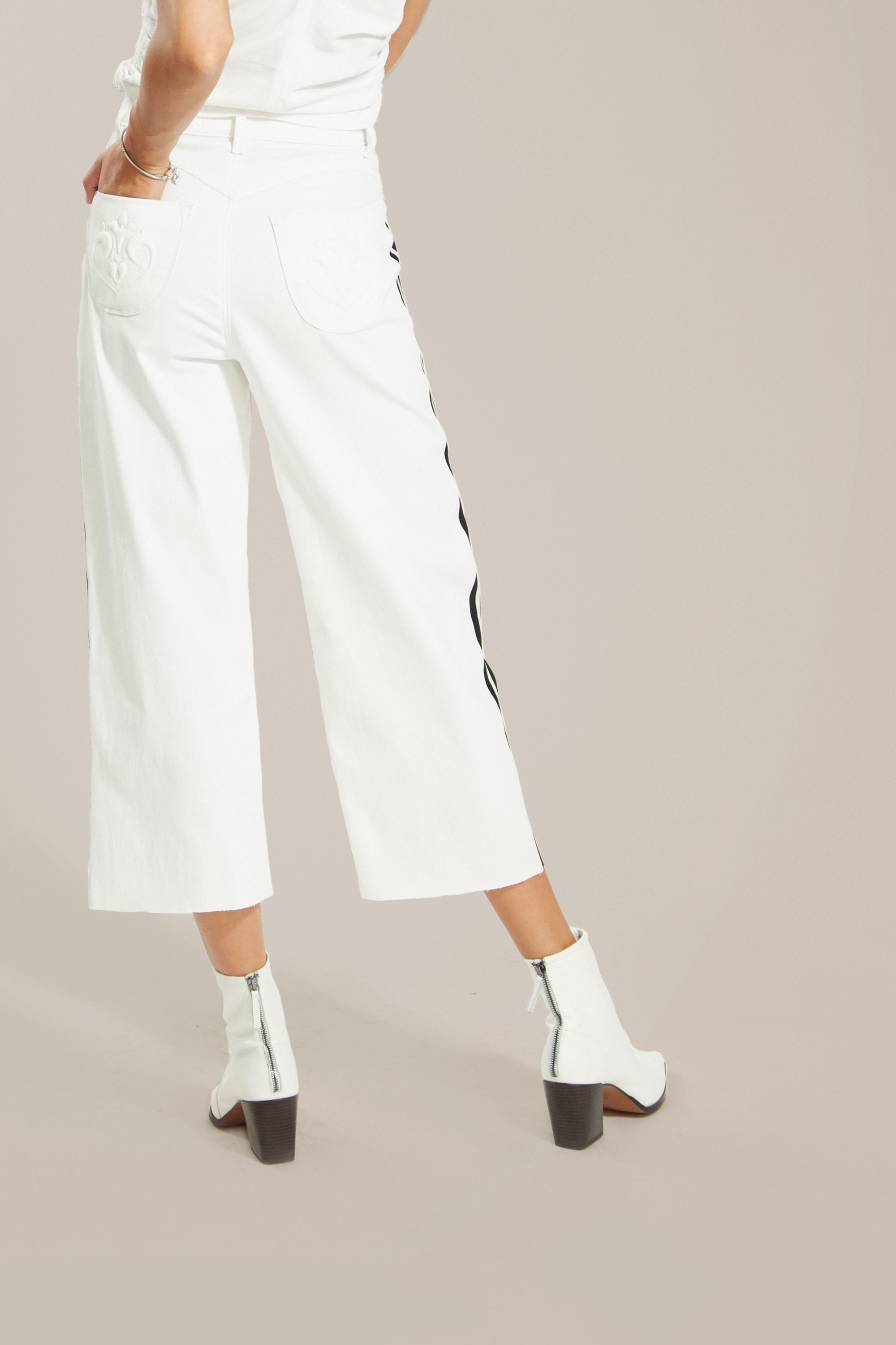 High-Waisted For High Places Women's Cropped Trousers