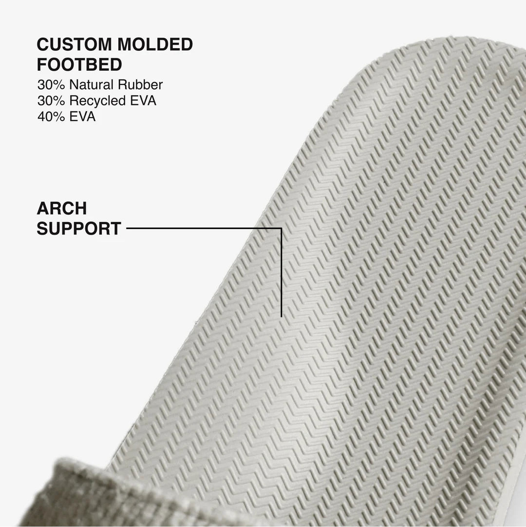 Indosole Men's Pable Slide OPEN BOX – Sea Salt/Neutral