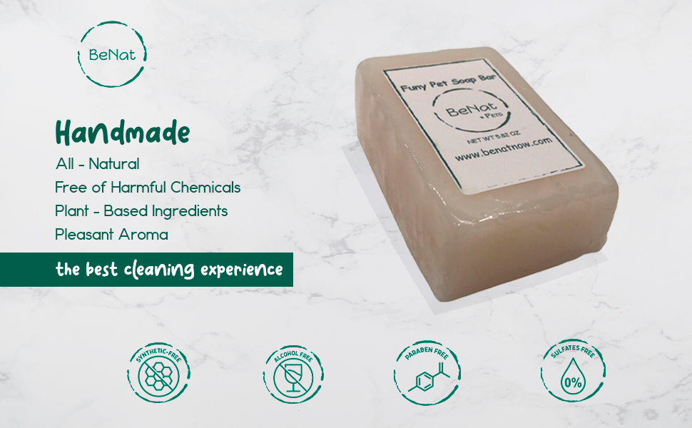 BeNat Pets All-Natural Furry Pet Soap Bar - 5.8 oz