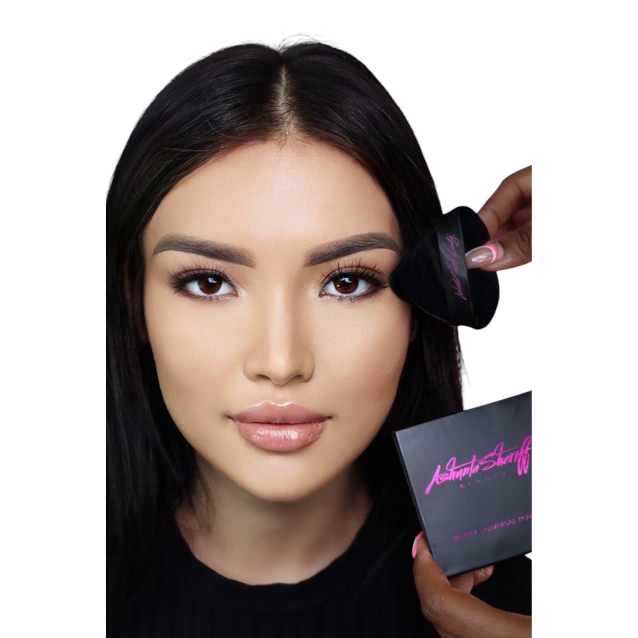 Ashunta Sheriff Beauty Velvet Hypoallergenic Ultra Soft Black Puffs – 3-Pack