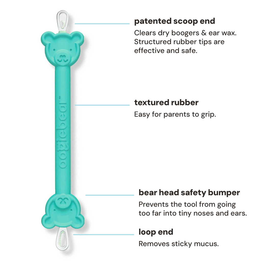 oogiebear Two-Pack Better Booger Picker Tool Set for Nasal + Ear Cleaning