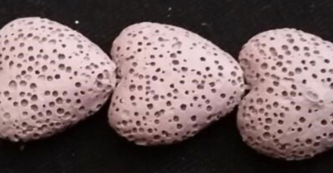 Heart Lava Aromatherapy Necklace-5