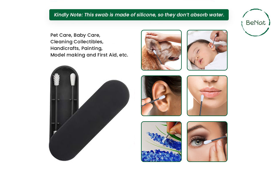 Reusable Silicone Swabs (2-Pack) — Multipurpose + Waste-Reducing