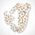 Newborn Bamboo Viscose Gown + Hat Set – Rainbow