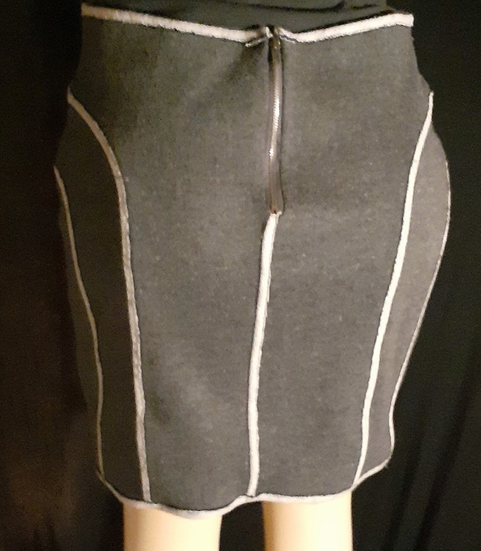 Rare Distressed Vintage Jersey Mini Skirt Size Large