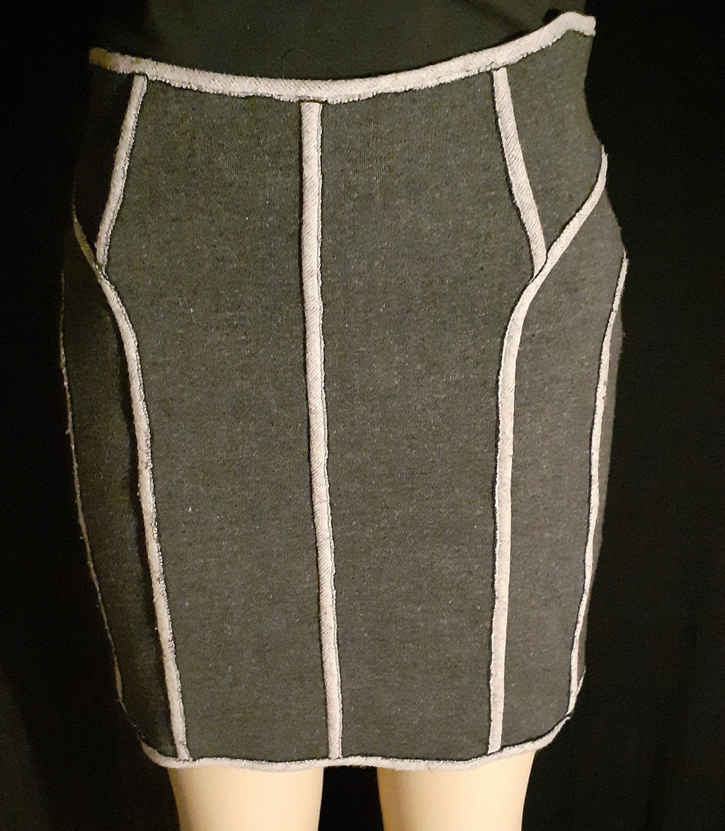 Rare Distressed Vintage Jersey Mini Skirt Size Large