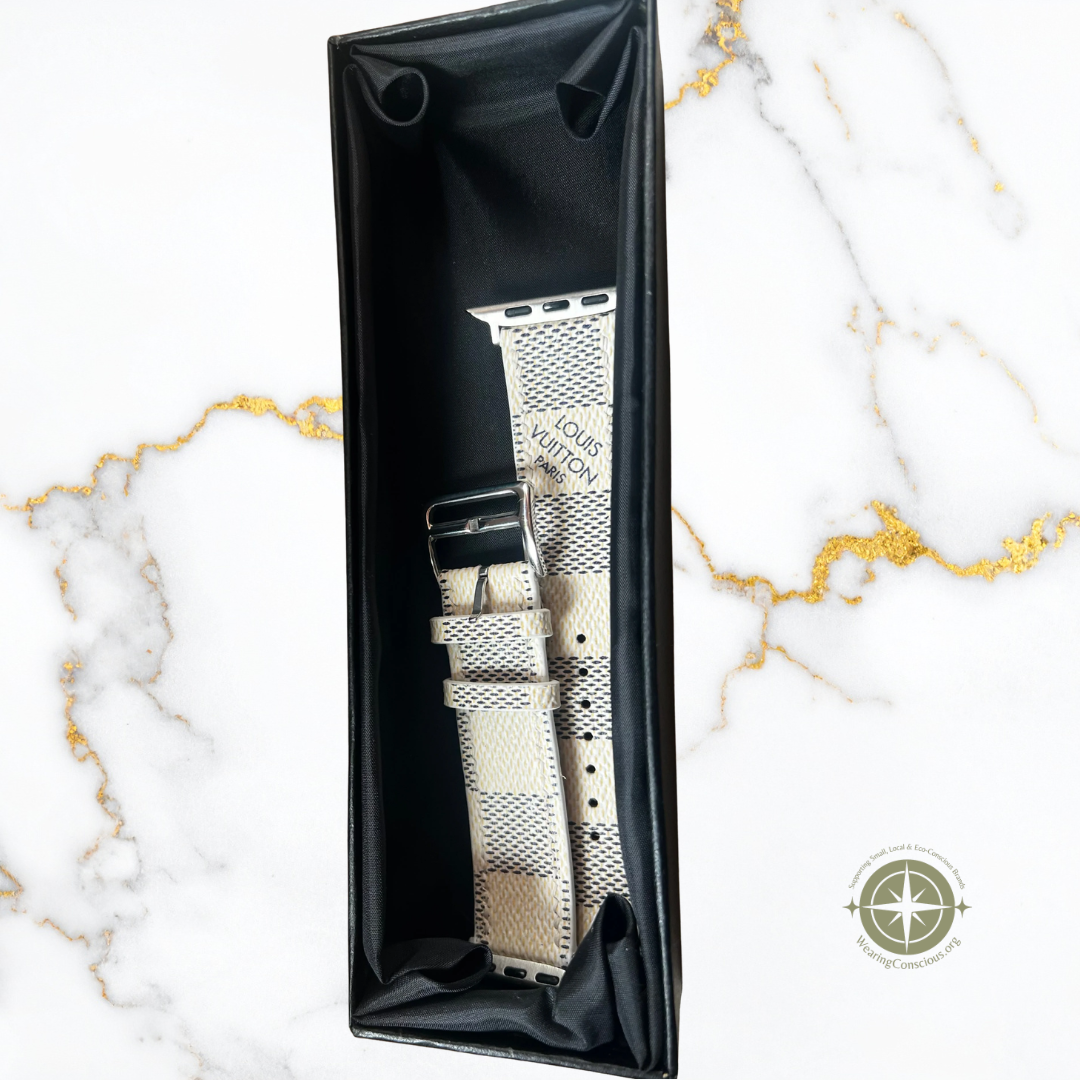 ReVuitton Damier Azur Watch Band for Apple Watch Ultra