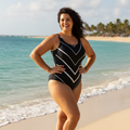 Petra One Piece Swimsuit in Black Shibori