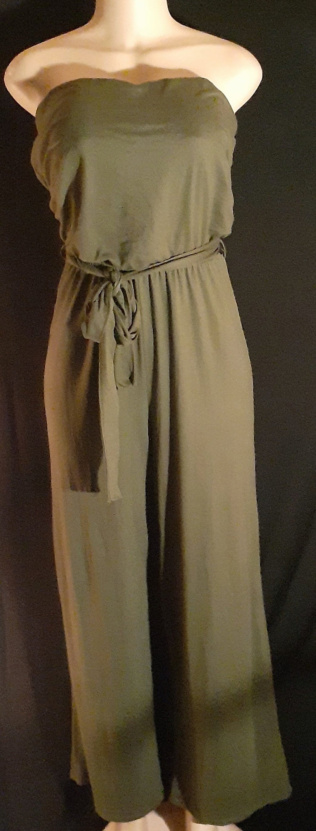 Revolutionary Green Knit Jumpsuit – Size XL