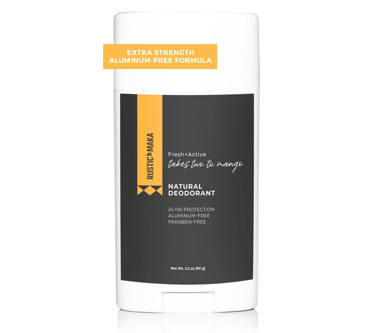 Rustic Maka natural deodorant stick on a white background
