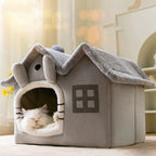 Removable Roof Insulated Plush Pet House