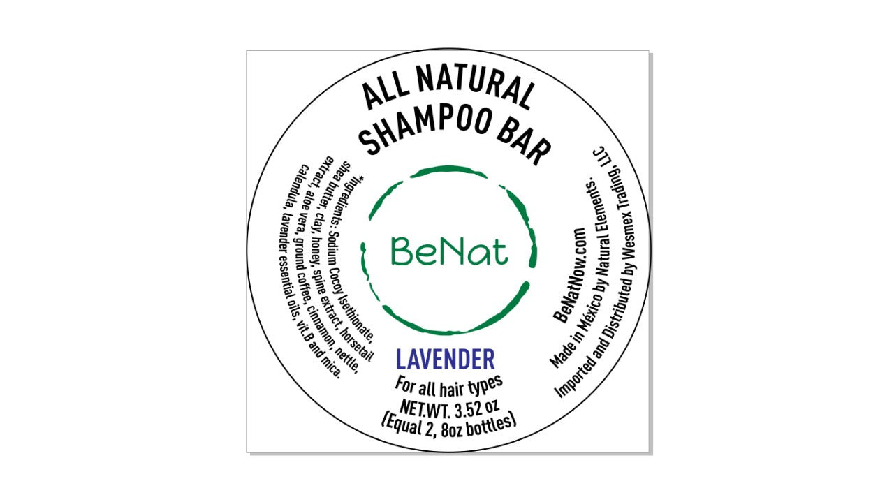 All-Natural Plastic-Free Shampoo Bar