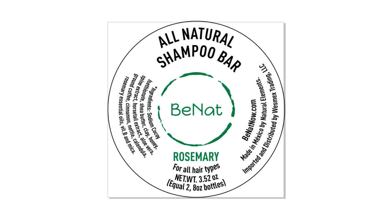 All-Natural Plastic-Free Shampoo Bar