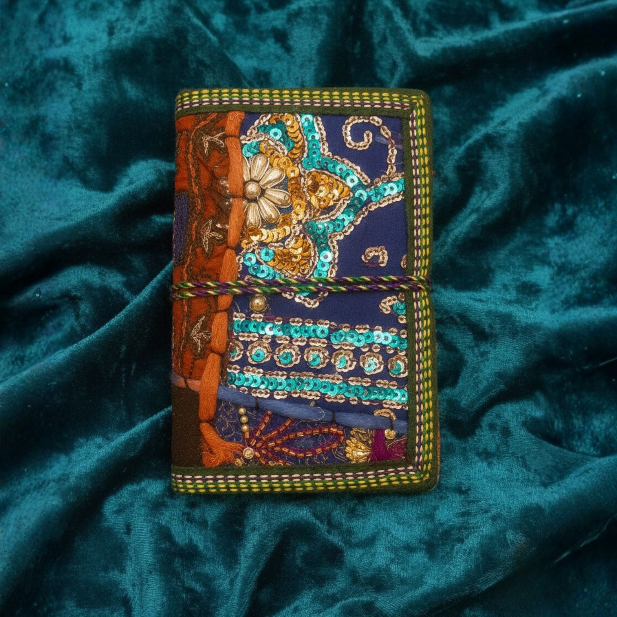 Handcrafted Sari Fabric Bound Notebook Journal – Each One Is Unique