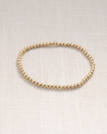 The Handcrafted 3mm Stretch Gold Ball Bracelet