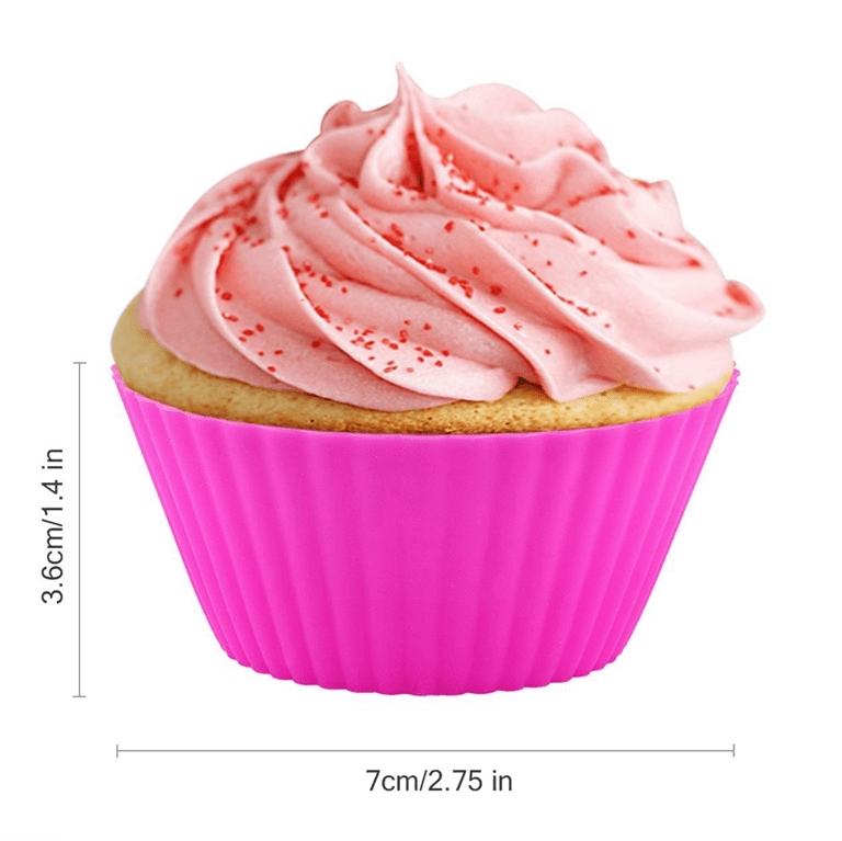 12 Reusable Silicone Baking Cups-2