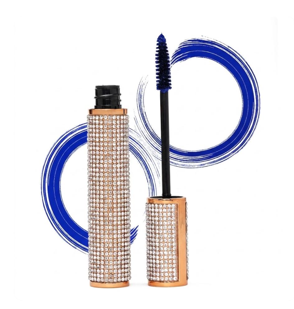 Mega Volume Vegan Smudge-Proof Mascara with Handmade Rhinestone Case